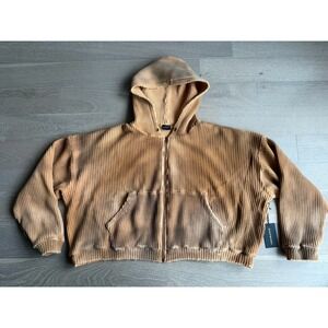 MEDIUM WAFFLE THERMAL ZIP UP GV GALLERY RASPBERRY HILLS ❤️✅ BRAND NEW SHIPS ASAP